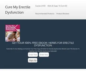Curemyerectiledysfunction.com(Cure My Erectile Dysfunction) Screenshot