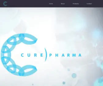 Curepharmaeth.com(A pharmaceutical company) Screenshot