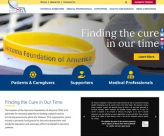 Curesarcoma.org(Sarcoma Foundation of America) Screenshot