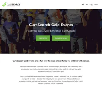 Curesearchgold.org(2020 CureSearch Gold) Screenshot