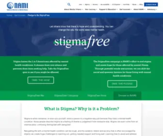 Curestigma.org(Pledge to Be StigmaFree) Screenshot