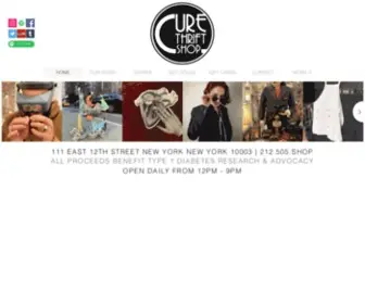 Curethriftshop.com(Cure Thrift Shop) Screenshot