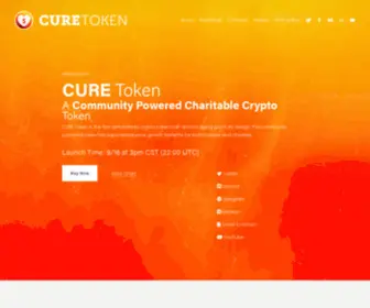 Curetoken.net(CURE Token) Screenshot