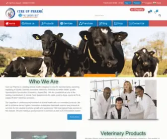 Cureuppharma.in(Veterinary products franchise) Screenshot