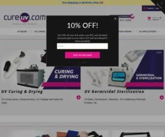 Cureuv.com(The Experts in UV light technology) Screenshot