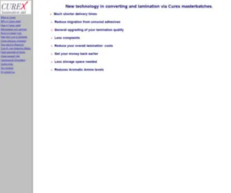 Curex.com(Curex lamination aid) Screenshot
