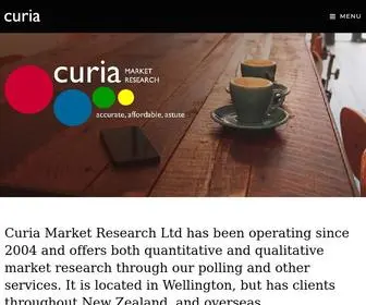 Curia.co.nz(Curia Market Research Ltd) Screenshot