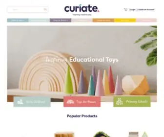 Curiate.co.nz(Inspiring creative play) Screenshot