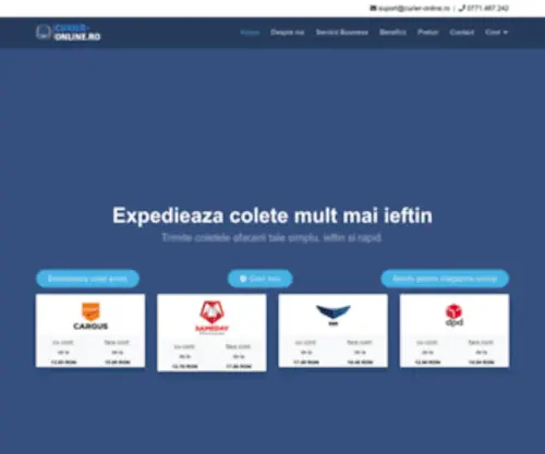 Curier-Online.ro(Curierat national la preturi accesibile oricui) Screenshot