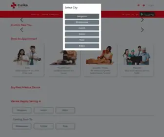 Curika.com(Health Care Products & Services) Screenshot