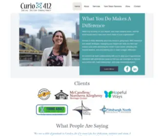 Curio412.com(Social Sector Consulting) Screenshot