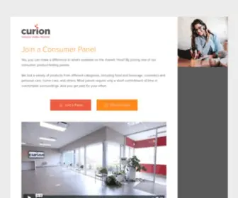 Curionpanelist.com(Curion insights) Screenshot