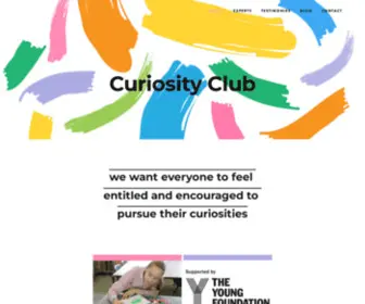 Curiosity-Club.org(Curiosity Club) Screenshot