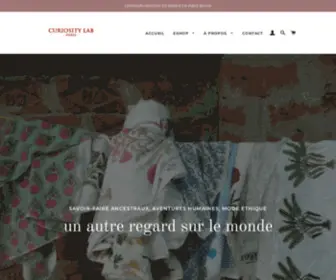 Curiosity-Lab.com(Boutique d'Artisanat Indien) Screenshot