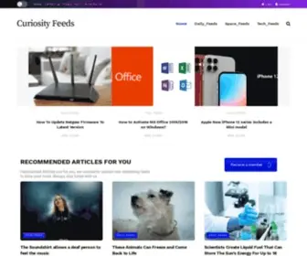 Curiosityfeeds.com(Be Passionately Curious) Screenshot