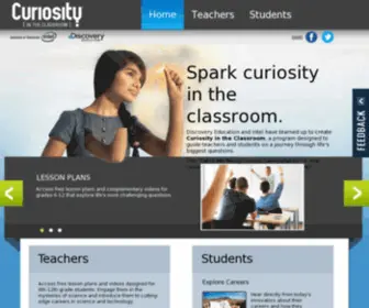 Curiosityintheclassroom.com(Discovery Education) Screenshot