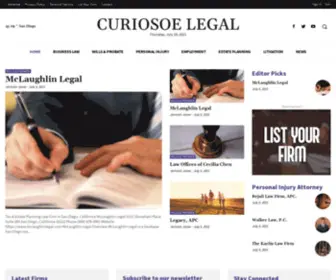 Curiosoelegal.com(Curiosoe Legal) Screenshot