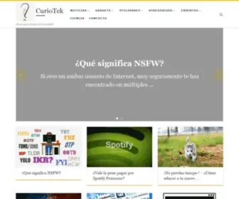 Curiotek.com(¡Para que Calmes tu Curiosidad) Screenshot