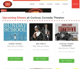 Curiouscomedy.org(Curious Comedy Theater) Screenshot