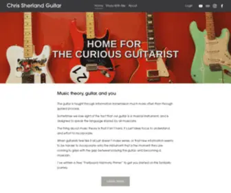 Curiousguitarist.com(Chris Sherland Guitar) Screenshot