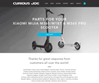 Curiousjoe.se(Xiaomi & Ninebot Spare parts and accessories) Screenshot
