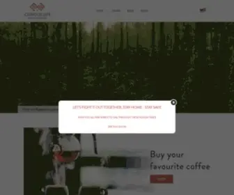 Curiouslifecoffee.com(Curious Life Coffee) Screenshot