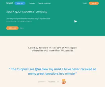 Curipod.com(Spark your students' curiosity) Screenshot
