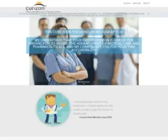 Curizon.com(Paid Surveys for Physicians and Healthcare Professionals) Screenshot