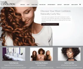 Curlevolution.com(Curly Hair Salon Long Island) Screenshot