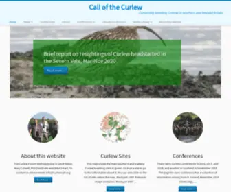 Curlewcall.org(Conserving breeding Curlews in southern and lowland Britain) Screenshot