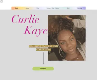 Curliekaye.com(Natural Hair Care) Screenshot