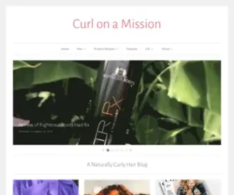 Curlonamission.com(A Naturally Curly Hair Blog) Screenshot