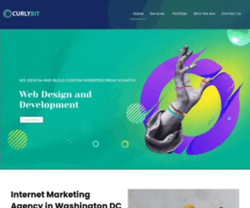 Curlybit.com(Washington DC digital marketing agency) Screenshot