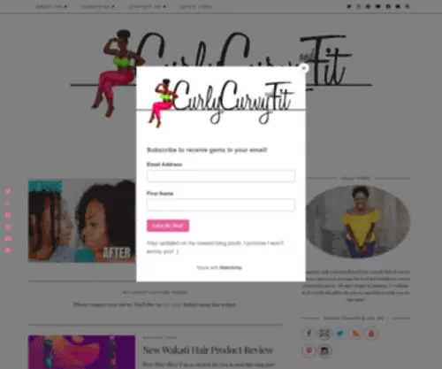 Curlycurvyandfit.com(And More) Screenshot