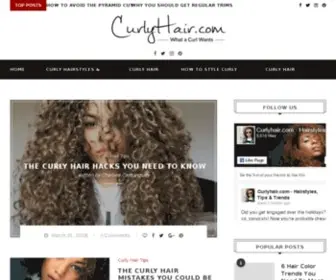 Curlyhair.com(Best Curly Hair Tips) Screenshot