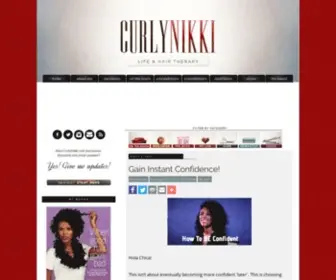 Curlynikki.com(Natural Hair Care & Hair Styles) Screenshot