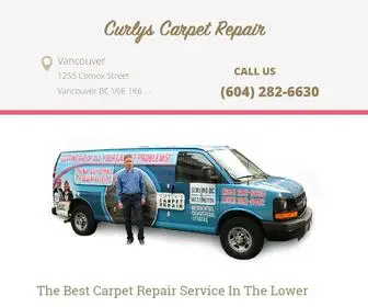 Curlyscarpetrepair.com(Carpet Repair Vancouver) Screenshot
