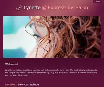 Curlzalamode.com(Lynette&#039;s Expressions Salon Lynette&#039;s Expressions Salon) Screenshot