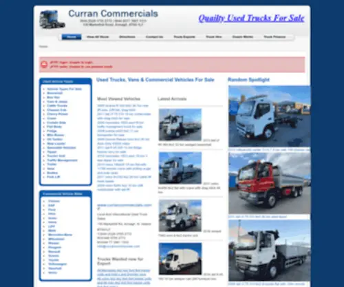 Currancommercials.com(Used Trucks) Screenshot