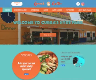 Currashydepark.com(Curra's Grill) Screenshot