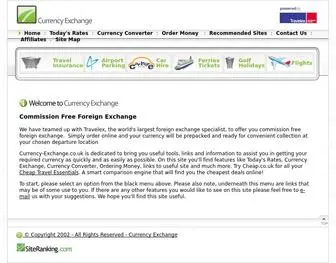 Currency-Exchange.co.uk(Currency Exchange UK Rates and Foreign Currency Conversion Calculator) Screenshot