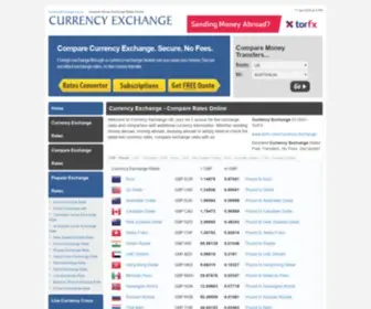 Currencyexchange.org.uk(Currency Exchange Rate Comparison Using Live Exchange Rates) Screenshot