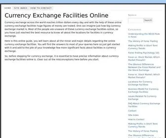 Currencyexchangefacilities.com(A Guide To Know All About Online Currency Exchange Facilities) Screenshot