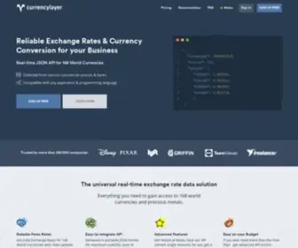 Currencylayer.com(Free and startup) Screenshot