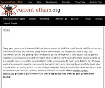 Current-Affairs.org(Previous Year Question Papers) Screenshot