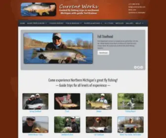 Current-Works.com(Traverse City Area Fly Fishing Trips) Screenshot