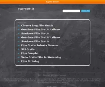 Current.it(Sito in costruzione) Screenshot