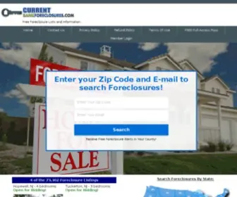 Currentbankforeclosures.com(Free Foreclosure List) Screenshot