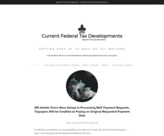 CurrentfederaltaxDevelopments.com(Current Federal Tax Developments) Screenshot