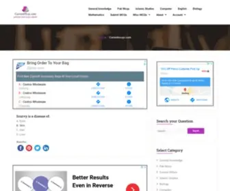 Currentmcqs.com(Pakistan best mcqs website) Screenshot